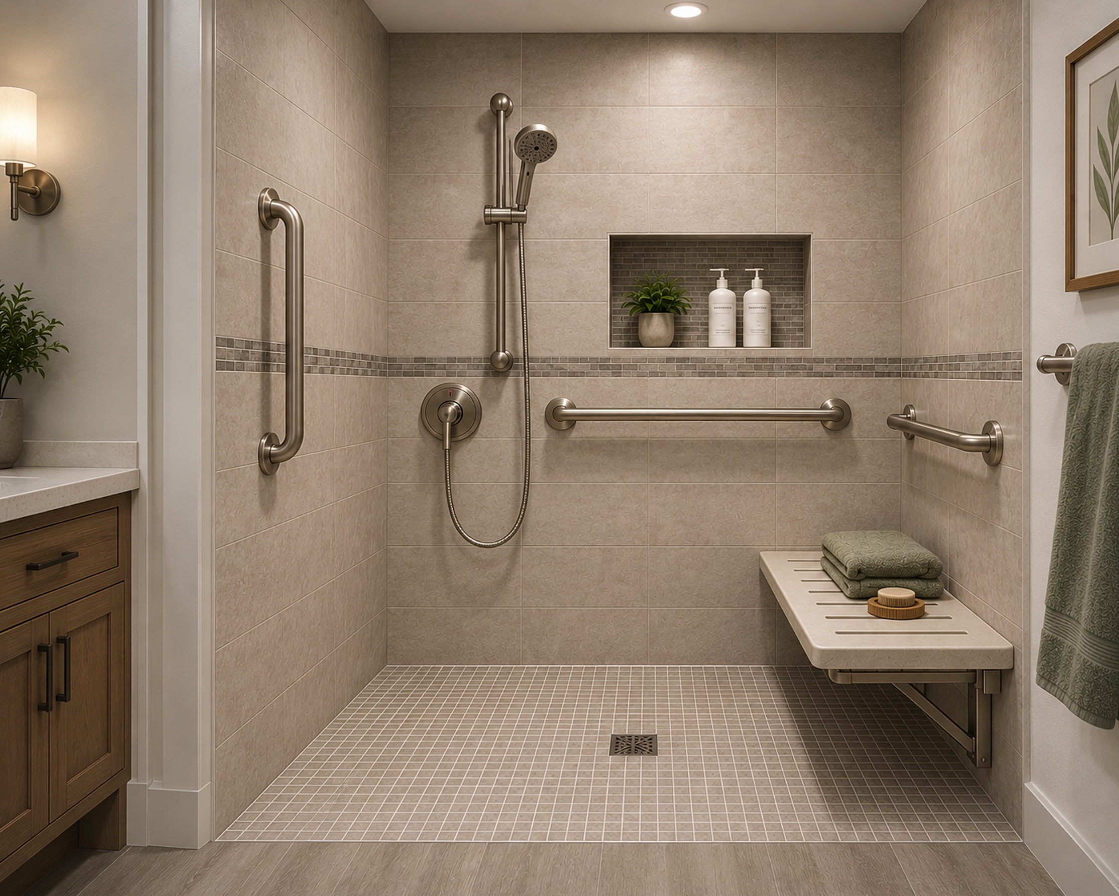Walk-In Shower for Elderly Parents
